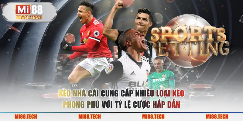 Kèo nhà cái cung cấp nhiều loại kèo phong phú với tỷ lệ cược hấp dẫn